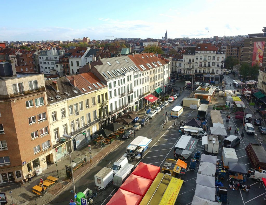 two days in Brussels market place Jourdan