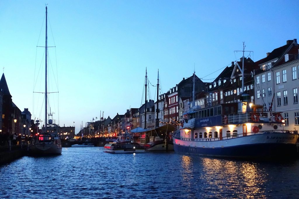 Christmas time in Copenhagen boat trip from Nyhavn