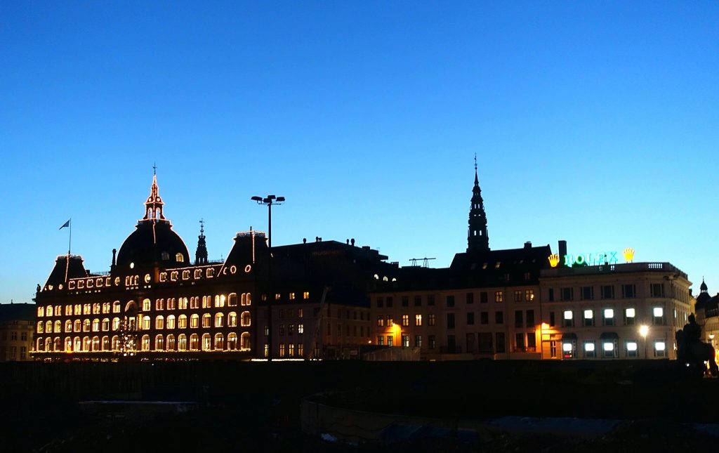 Christmas time in Copenhagen Christmas market Nyhavn